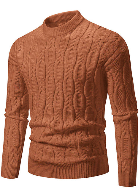 Men's Fashionable Warm Casual Round Neck Sweater Buy Center