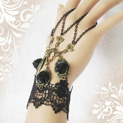 Accesorios Pulsera de mujer de encaje vintage negro