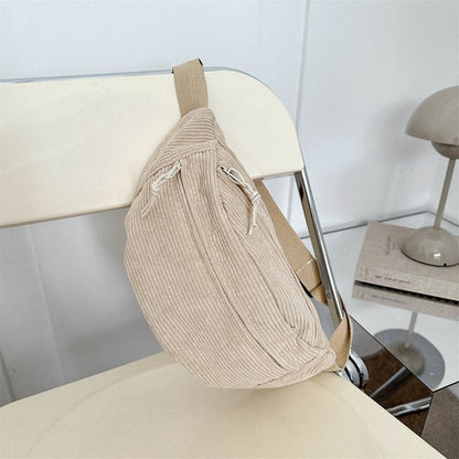 Newly Released at Buy Center: Canvas Casual Bag For Women New Fashion Messenger Bag Khaki 33.5X16X9CM