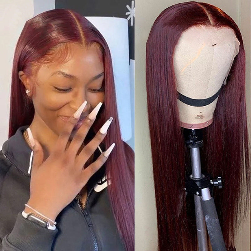 Buy Center Exclusive Offer-T-part Lace Frontal Wigs Real Hairstyle Headgear