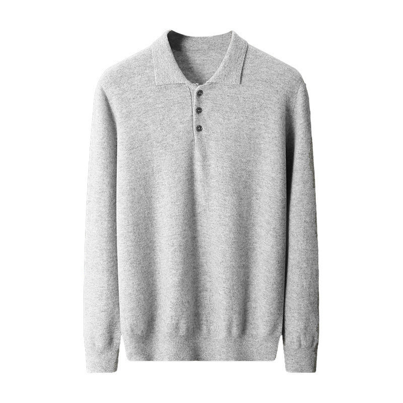 Polo Shirt Men's Casual Wool Sweater Buy Center