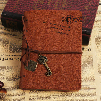 Now Available at Buy Center: Creative Stationery Retro Bandage Faux Leather Handbook Diary Big book light coffee color