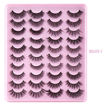 Buy Center Exclusive Offer-Mixed Natural Thick Simulation Chemical Fiber Messy Long Eyelash Mix201