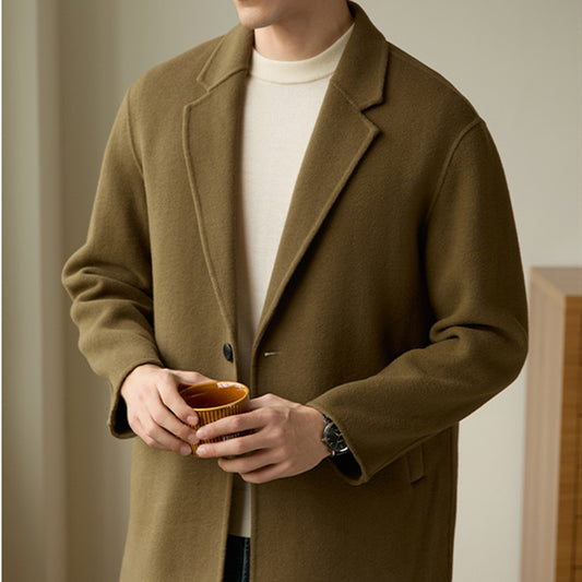 Men's Thermal Wool Blazer Collar Coat | Men's Clothing-Outerwear & Jackets-Man T | Buy Center