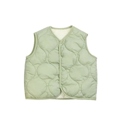 Fresh on the Scene at Buy Center: Baby Vest Thick Thermal Vest Outer Wear Vest Green