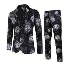 Newly Released at Buy Center: Men's Digital Printing Leisure Suit Outfit Top Pants XFTZD7