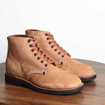 Fresh on the Scene at Buy Center: European And American Mid-top Retro Ankle Boots