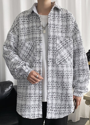 Men's Spring And Autumn Coat Personality Retro Hong Kong Style