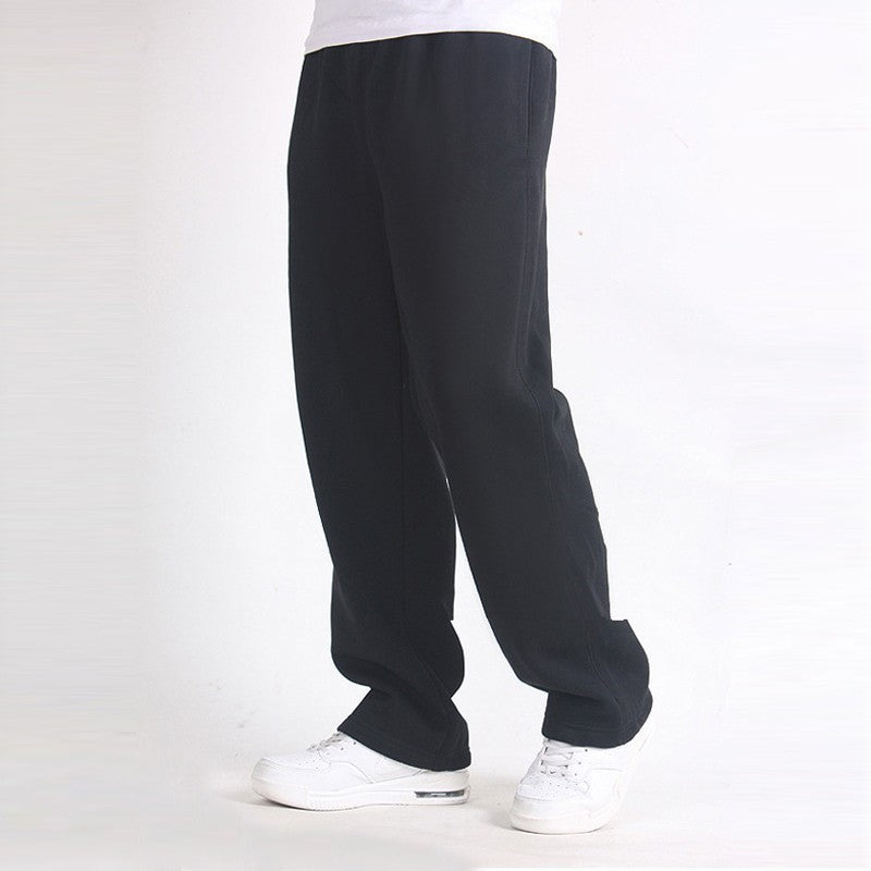 Casual Trousers Men's Home Straight Sweater Solid Color Loose Trousers Buy Center