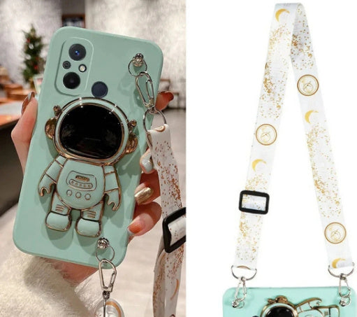 Fresh on the Scene at Buy Center: Crossbody Silicone Phone Case With Lanyard Mint Green