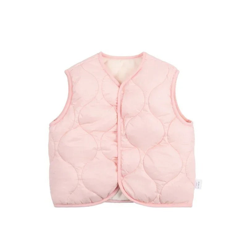 Fresh on the Scene at Buy Center: Baby Vest Thick Thermal Vest Outer Wear Vest Pink