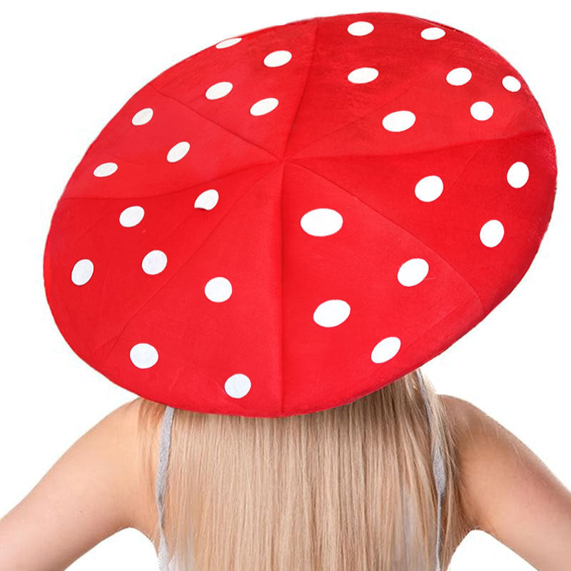 Spotted Mob Cap Cartoon Plush Beret Buy Center