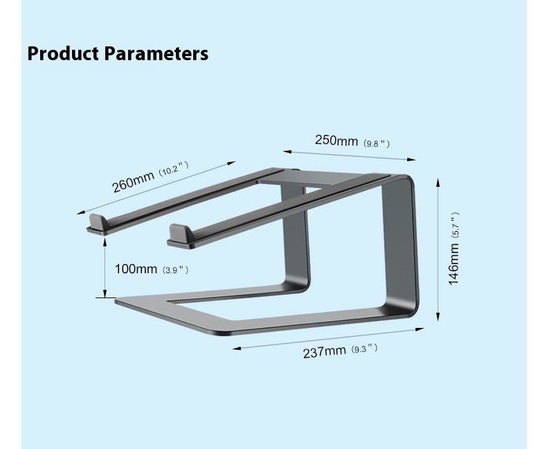 Buy Center Hot Pick-Laptop Aluminum Alloy Base Plate Desktop Riser