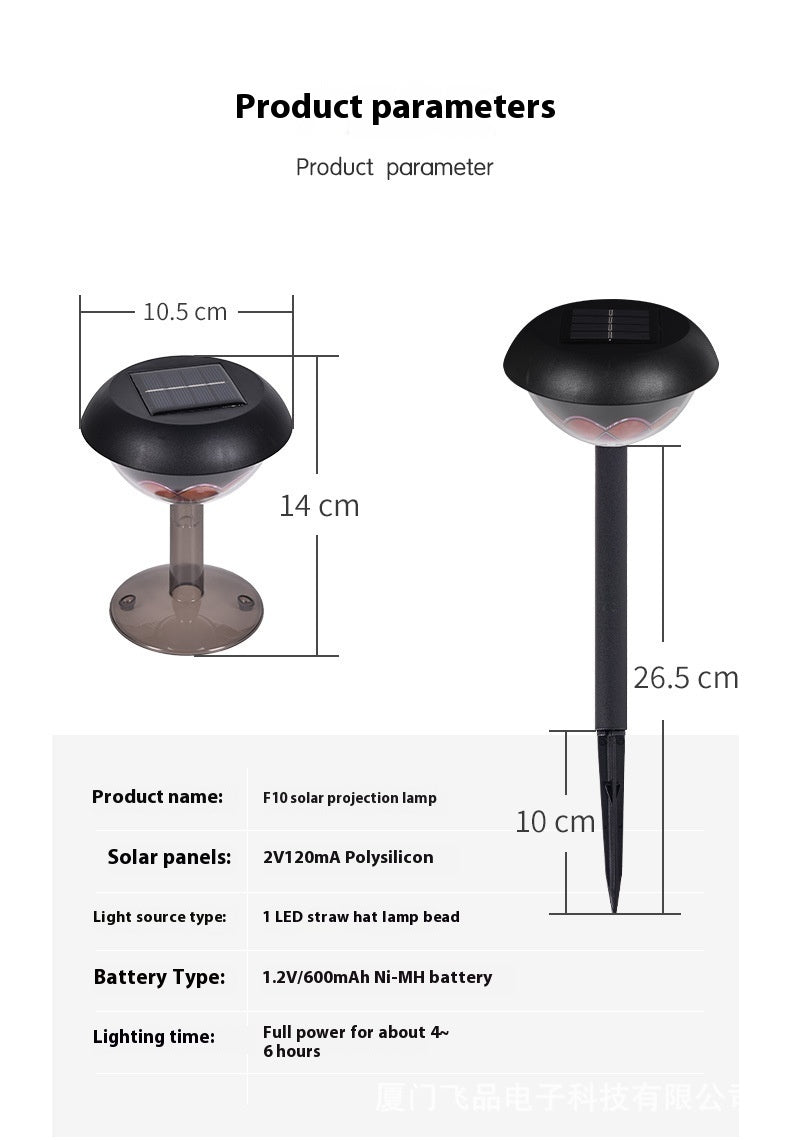 Hot New Items at Buy Center: Outdoor Waterproof Garden Courtyard Solar Energy Projection Lamp