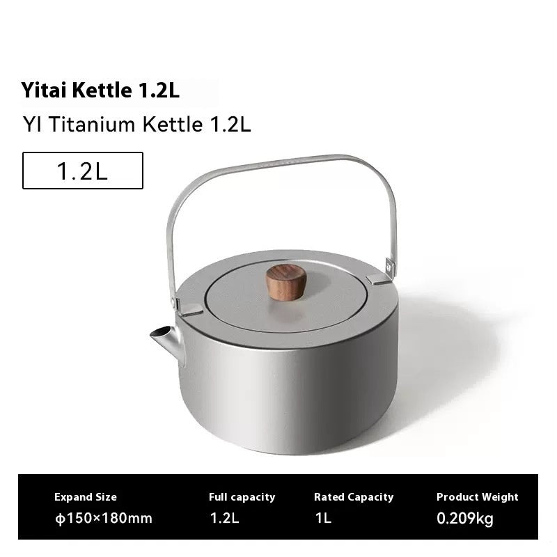 Just Arrived at Buy Center: Lightweight Portable 12L Outdoor Camping Outdoor Boiling Teapot Kettle