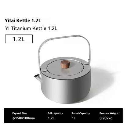 Just Arrived at Buy Center: Lightweight Portable 12L Outdoor Camping Outdoor Boiling Teapot Kettle