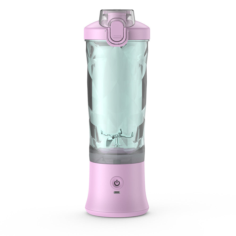 Portable Blender Juicer Personal Size Blender For Shakes And Smoothies With 6 Blade Mini Blender Kitchen Gadgets Light Purple USB