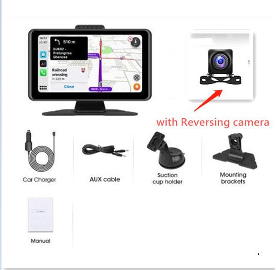 Newly Released at Buy Center: 7-inch Portable Touch Monitor Wireless Car GPS Navigation No lens with Reversing camera