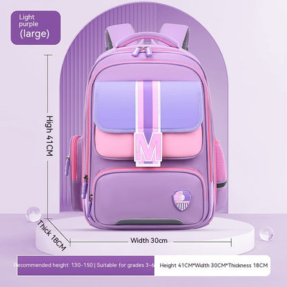 Baby Burden Relief Spine Protection Primary School Student Schoolbag Large Capacity Lightweight Children Backpack