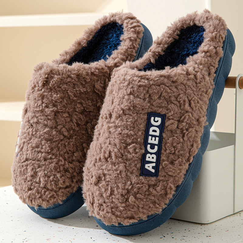 Indoor Warm Thickened Couple Cotton Slippers Buy Center