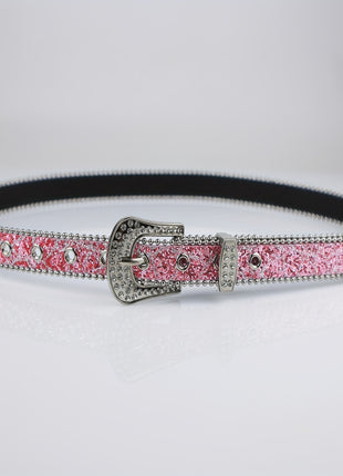 Ceinture fine en strass pour femme de style I, personnalité de la mode