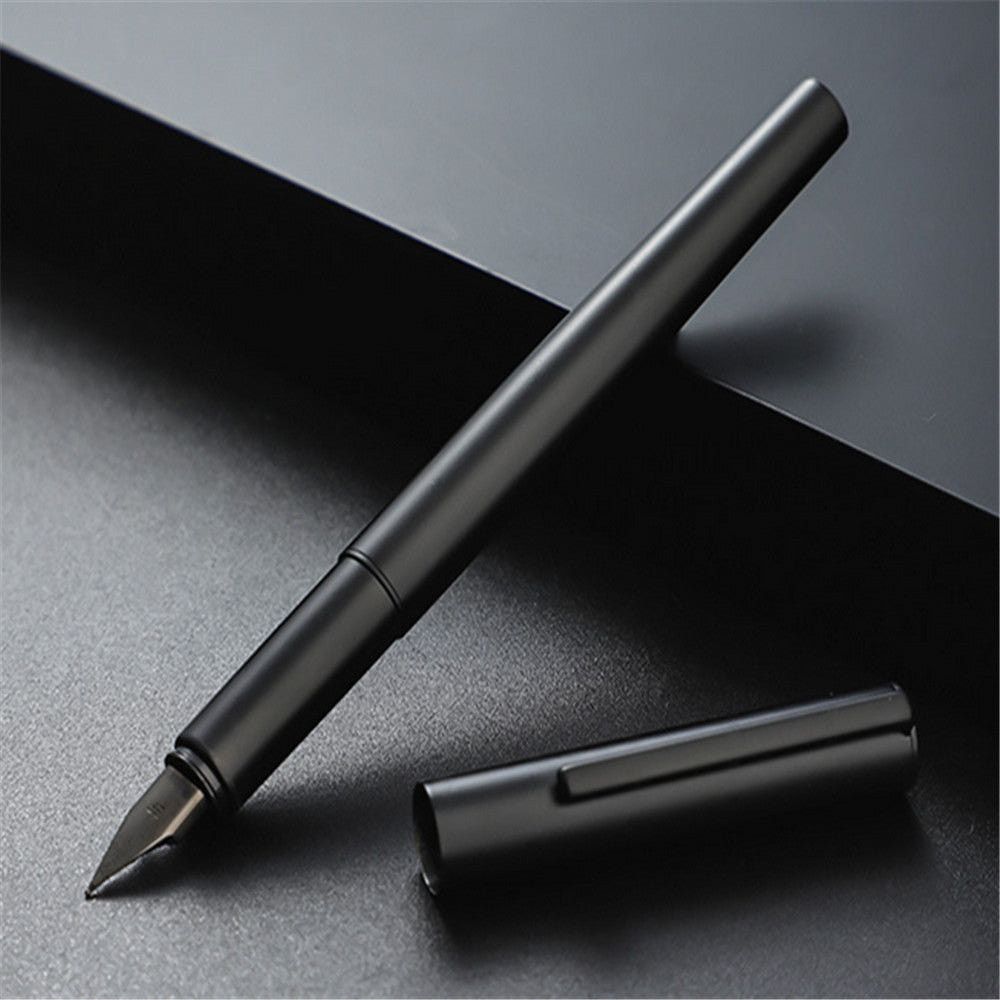 Now Available at Buy Center: Jinhao Fountain Pen All-steel Extremely Black Metal Adult Office Gift Student Teacher Matte Black F tip