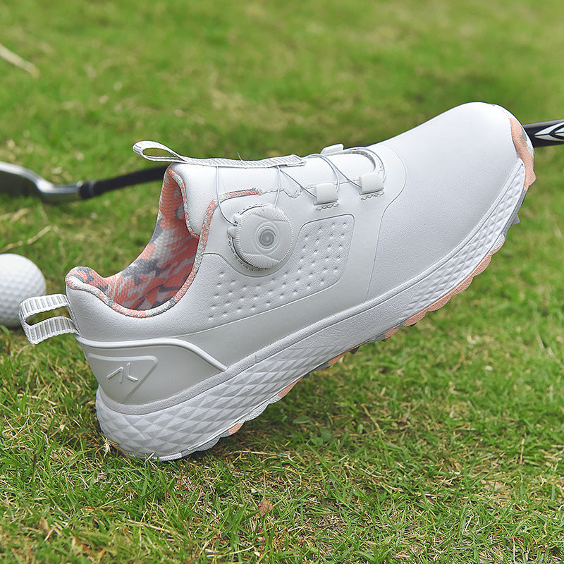 Chaussures de golf pour couple, chaussures à pointes imperméables