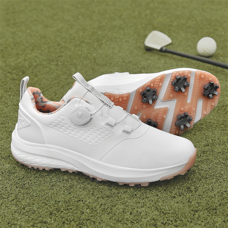 Chaussures de golf pour couple, chaussures à pointes imperméables