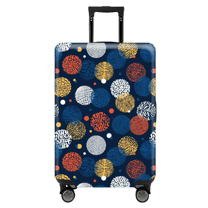 Newly Released at Buy Center: Trendy Unique Suitcase Suite Elastic Case Cover Luggage Protective Cover Travel Trolley Case Dust Cover 011style