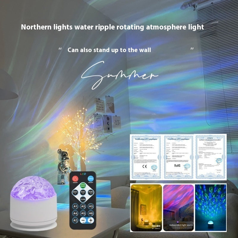 New Rotating Polar Light Water Ripple Ambience Light Usb