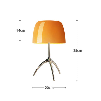 Just Arrived at Buy Center: Copper Table Lamp Middle Ancient House Retro Designer Lamps Small Size Orange Cover