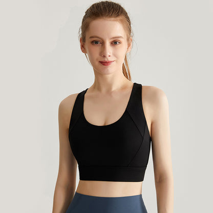 Fresh Arrivals at Buy Center: Women's High-strength Shock-absorbing Integrated Sports Bra Fashion Black