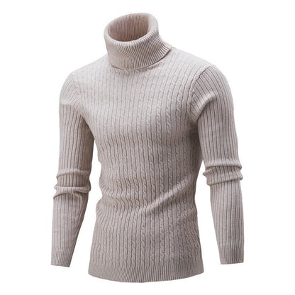 Men's Turtleneck Long Sleeve Sweater Casual Sweater Top Buy Center