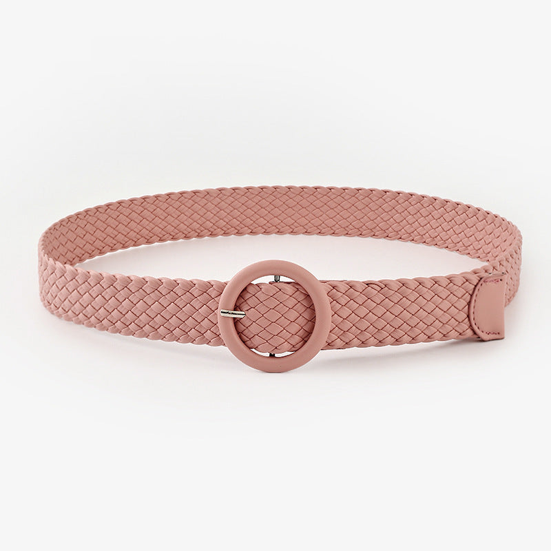 Fresh Arrivals at Buy Center: New Women's Fashion All-matching Wide Belt Pink 108x3.8cm