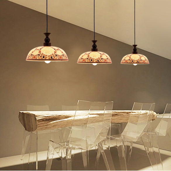 Newly Released at Buy Center: Creative Retro Adjustable Height Ceramic Pendant Light