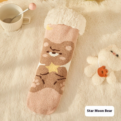 Lamb Fleece Room Socks Children's Tube Socks Buy Center