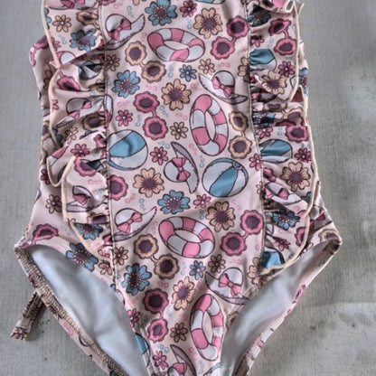 Hot New Arrivals at Buy Center: Girl's One-piece Swimming Suit Swimming ring