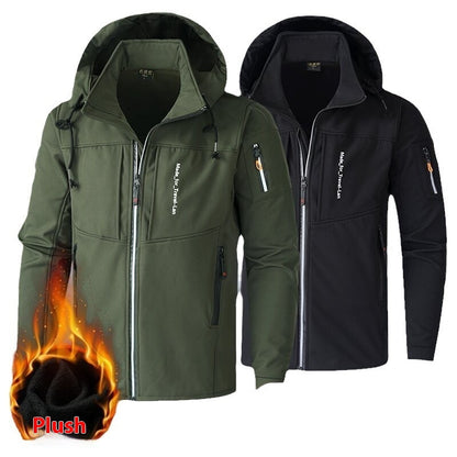 Winter Fleece-lined Work Clothes Outdoor Mountaineering Clothing Camouflage