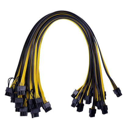 Trending Now at Buy Center: 6pin To Dual 8pin Graphics Card Power Supply Line Yellow 70cm