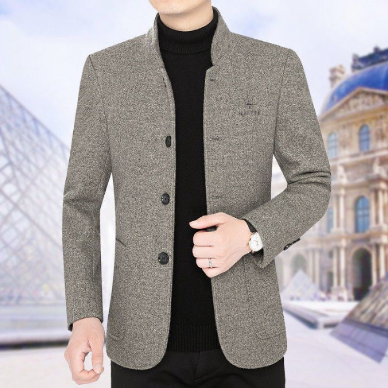 Fall And Winter Lapels Casual Jacket Business Top Fleece Padded Coat Buy Center