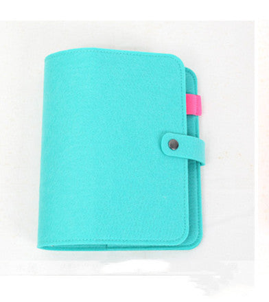 Fresh Arrivals at Buy Center: Felt Personality Creative Loose-leaf Note Diary Emerald green