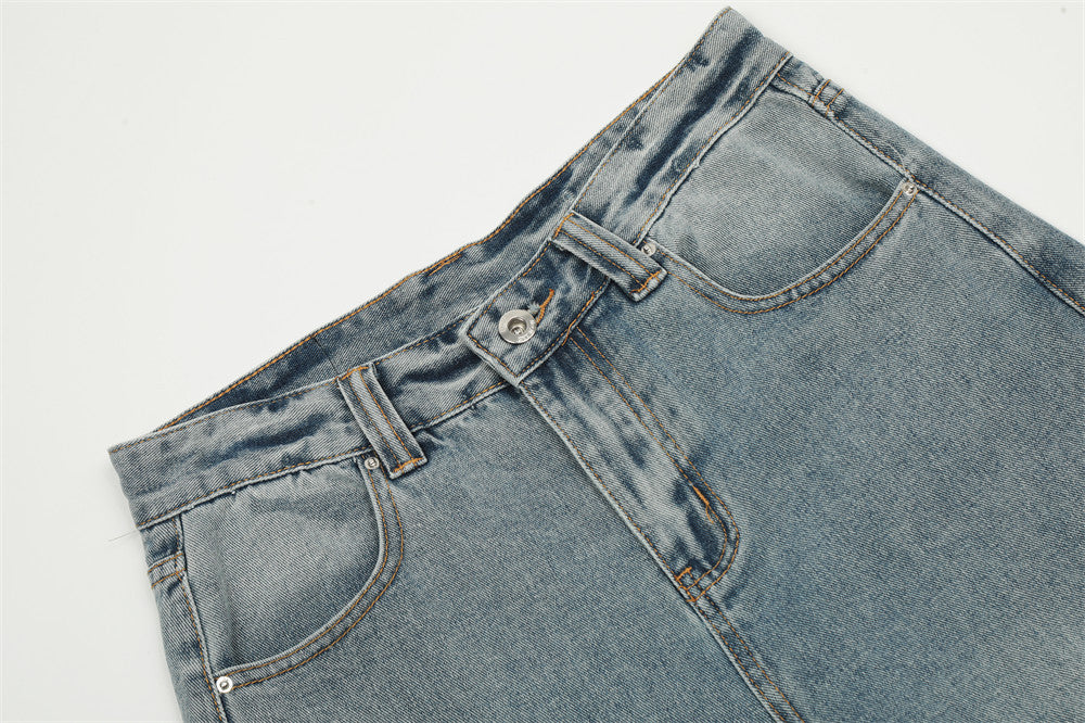 Newly Released at Buy Center: Fashion American Washed Worn Jeans Men