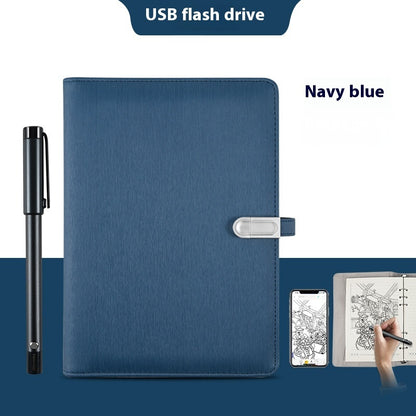 Just Arrived at Buy Center: Handwriting Paper Screen Synchronization Smart Fingerprint Lock Notebook A5 Color2