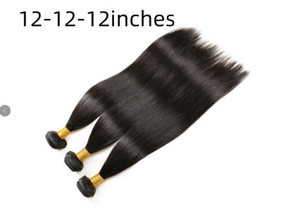 Buy Center Top Pick- Brazilian real hair wig 12and12and12 three piece set