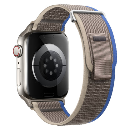 Newly Released at Buy Center: Suitable For Watch Band Wild Trail Loop Nylon Two-section Modified Blue With Gray