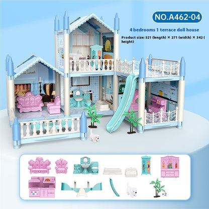 Fresh Arrivals at Buy Center: Girls Playing House Diy Assembled Princess House Villa Toys A46204