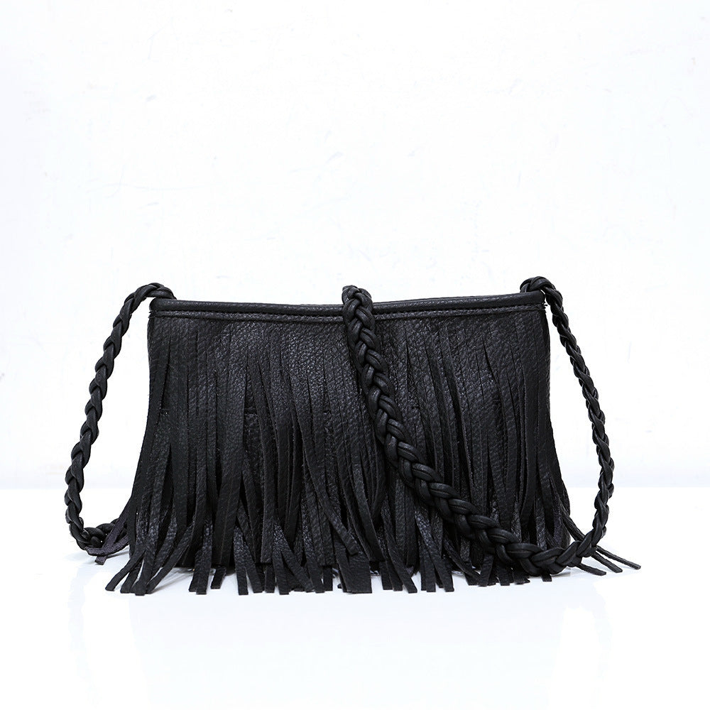 Hand-woven Tassel Bag Shoulder Crossbody Bag Buy Center