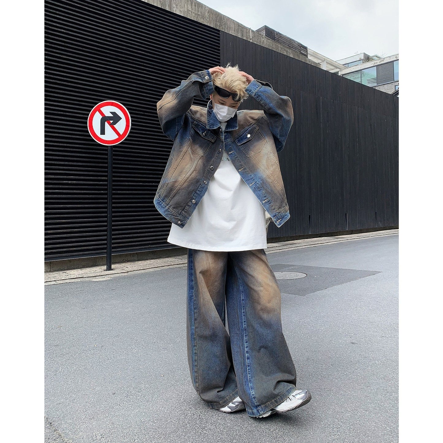 American Retro Water Denim Coat Buy Center