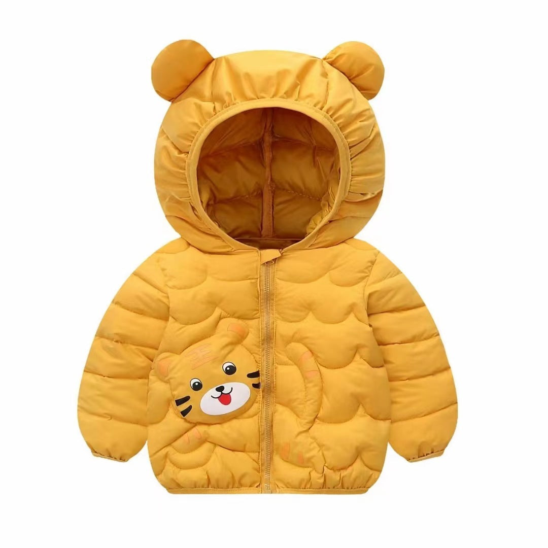 Fresh on the Scene at Buy Center: Children's Lightweight Down Jacket Cotton Clothes Cartoon Yellow