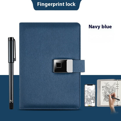 Just Arrived at Buy Center: Handwriting Paper Screen Synchronization Smart Fingerprint Lock Notebook A5 Color5